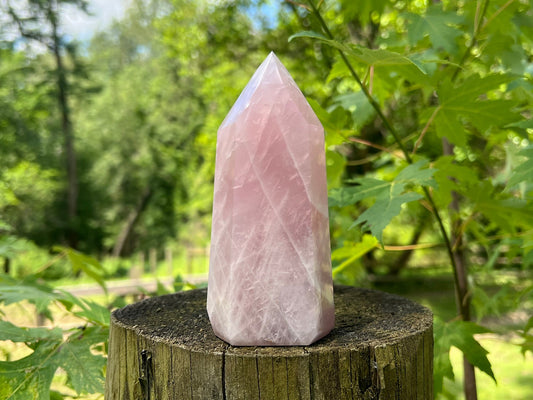 Rose Quartz Tower ~ Large