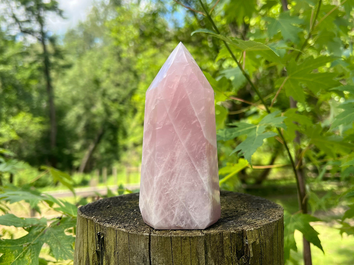 Rose Quartz Tower ~ Large