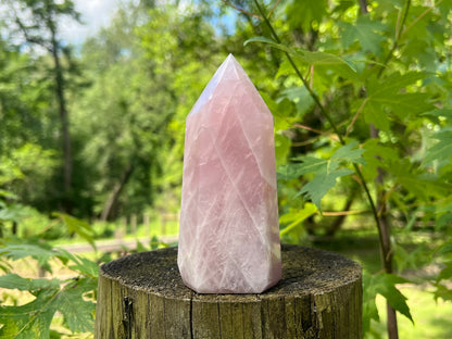 Rose Quartz Tower ~ Large