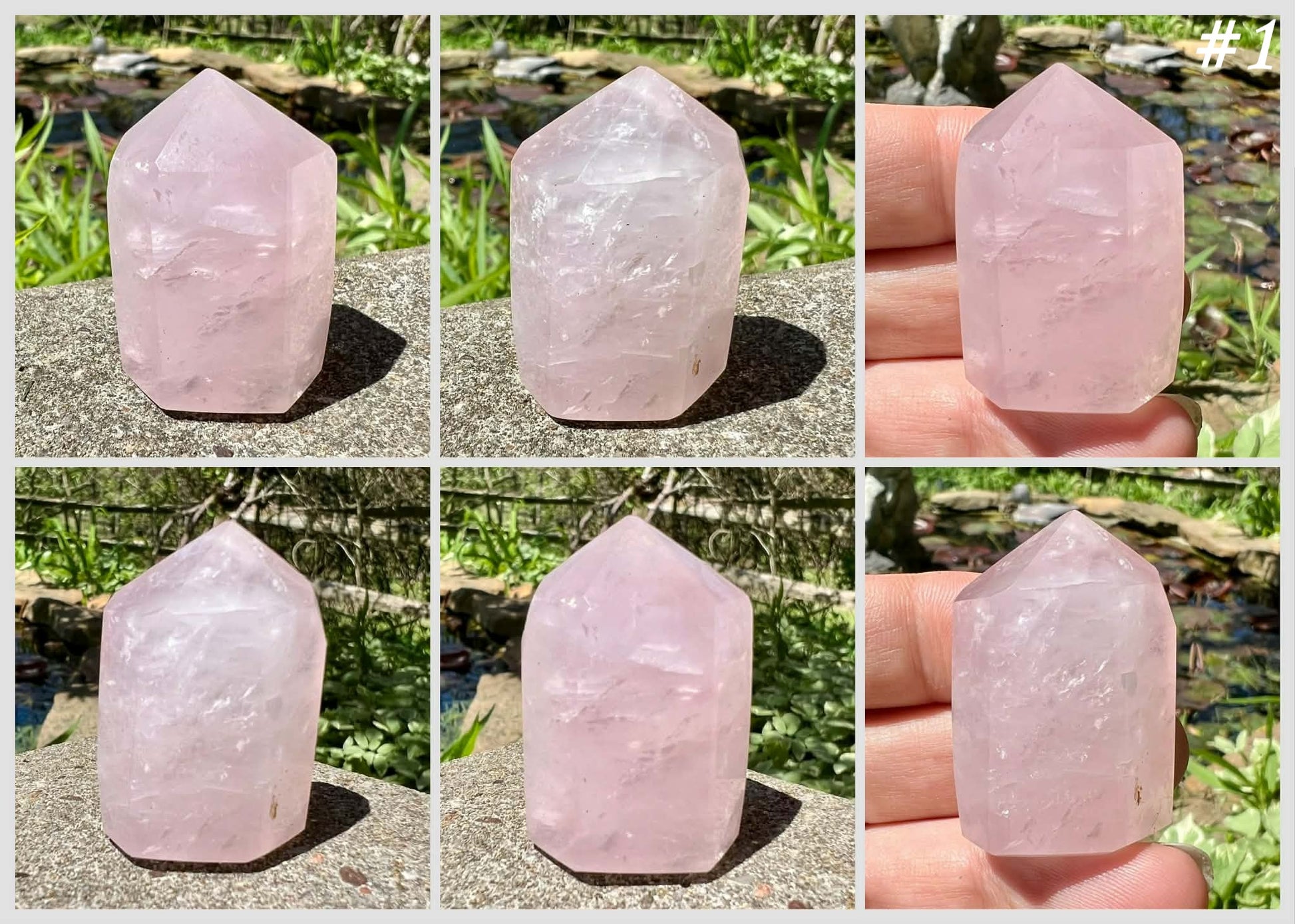 Rose Quartz Towers ~ Small ~ Medium - Gem Realm 