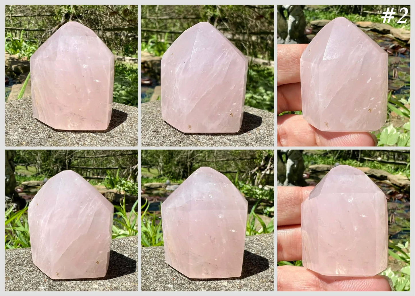 Rose Quartz Towers ~ Small ~ Medium - Gem Realm 