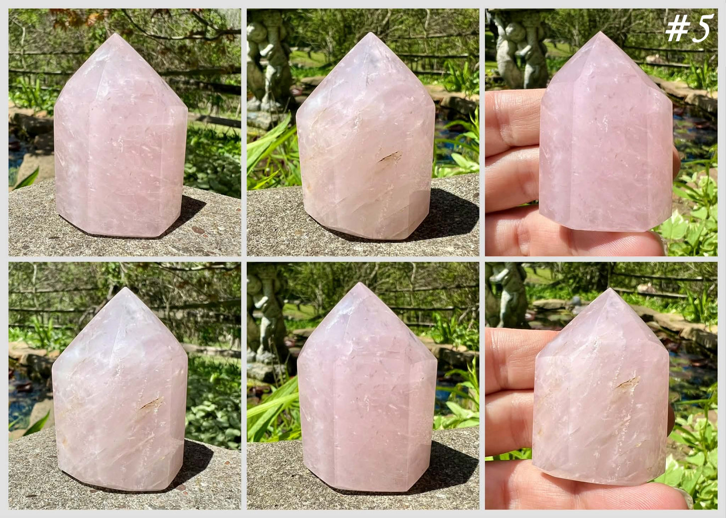 Rose Quartz Towers ~ Small ~ Medium - Gem Realm 