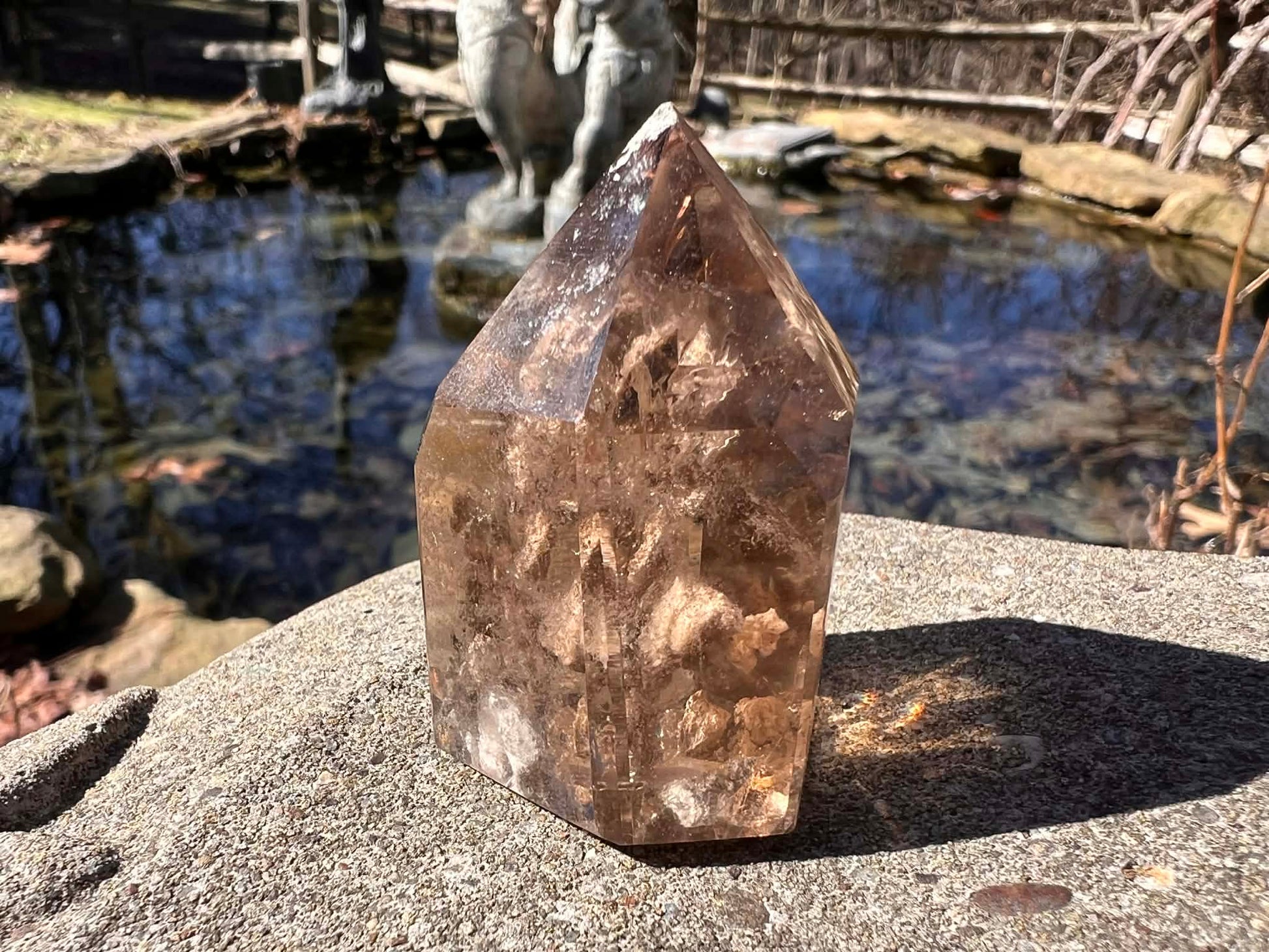 Smoky Garden Quartz Tower - Gem Realm 