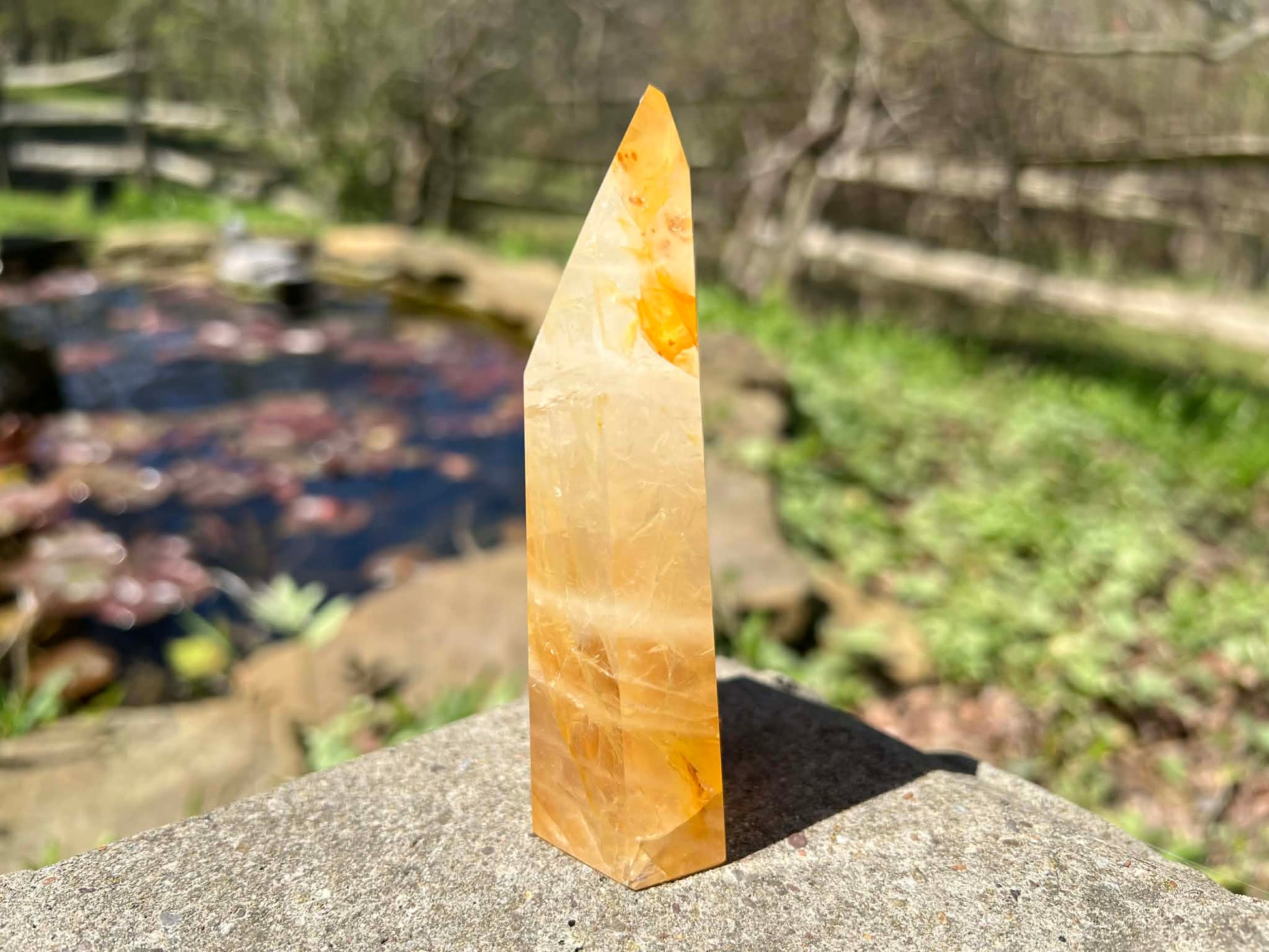 Hematoid Quartz Tower - Gem Realm 