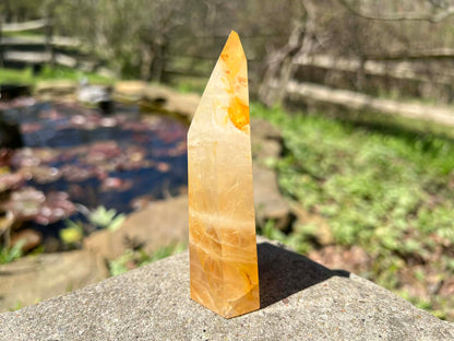 Hematoid Quartz Tower - Gem Realm 