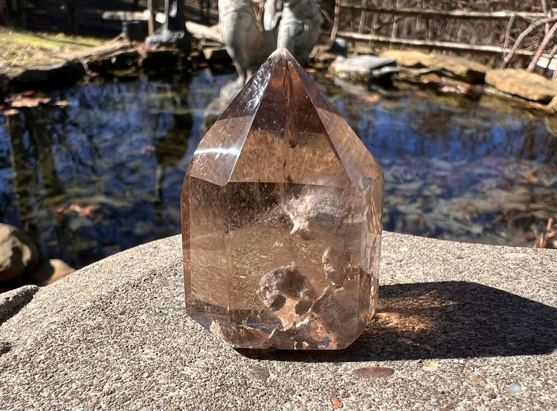 Smoky Garden Quartz Tower - Gem Realm 