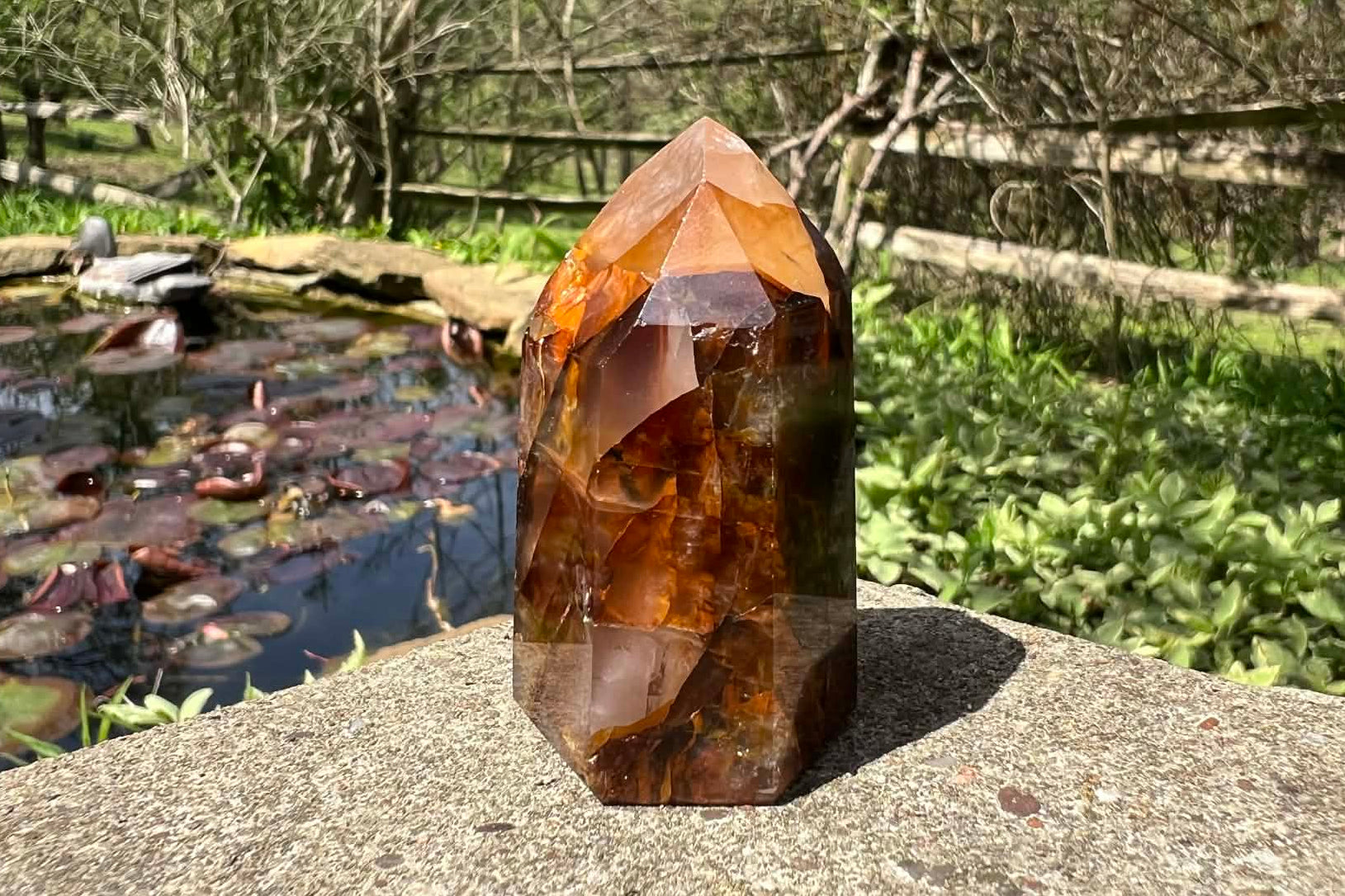 Hematoid Quartz Tower - Gem Realm 