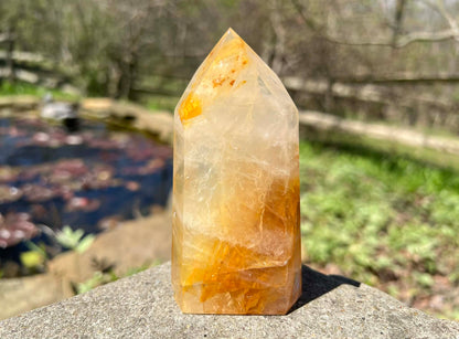 Hematoid Quartz Tower - Gem Realm 