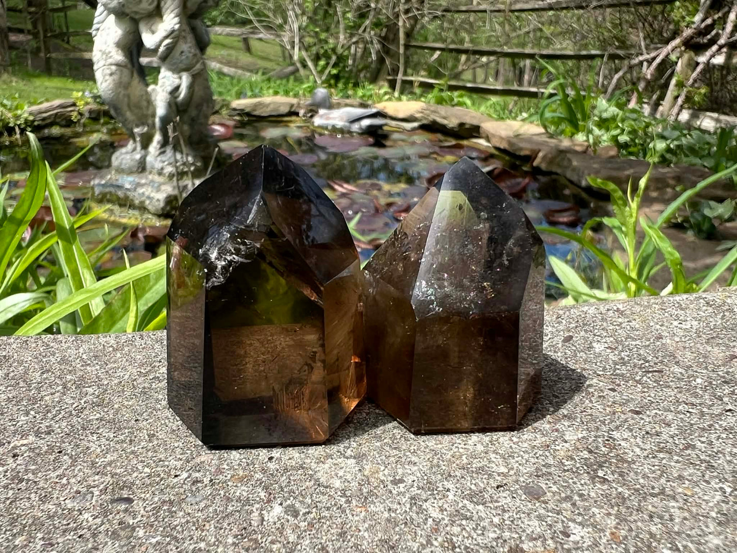 Smoky Quartz Tower Duo - Gem Realm 