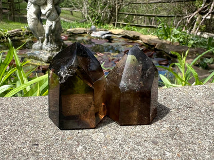 Smoky Quartz Tower Duo - Gem Realm 