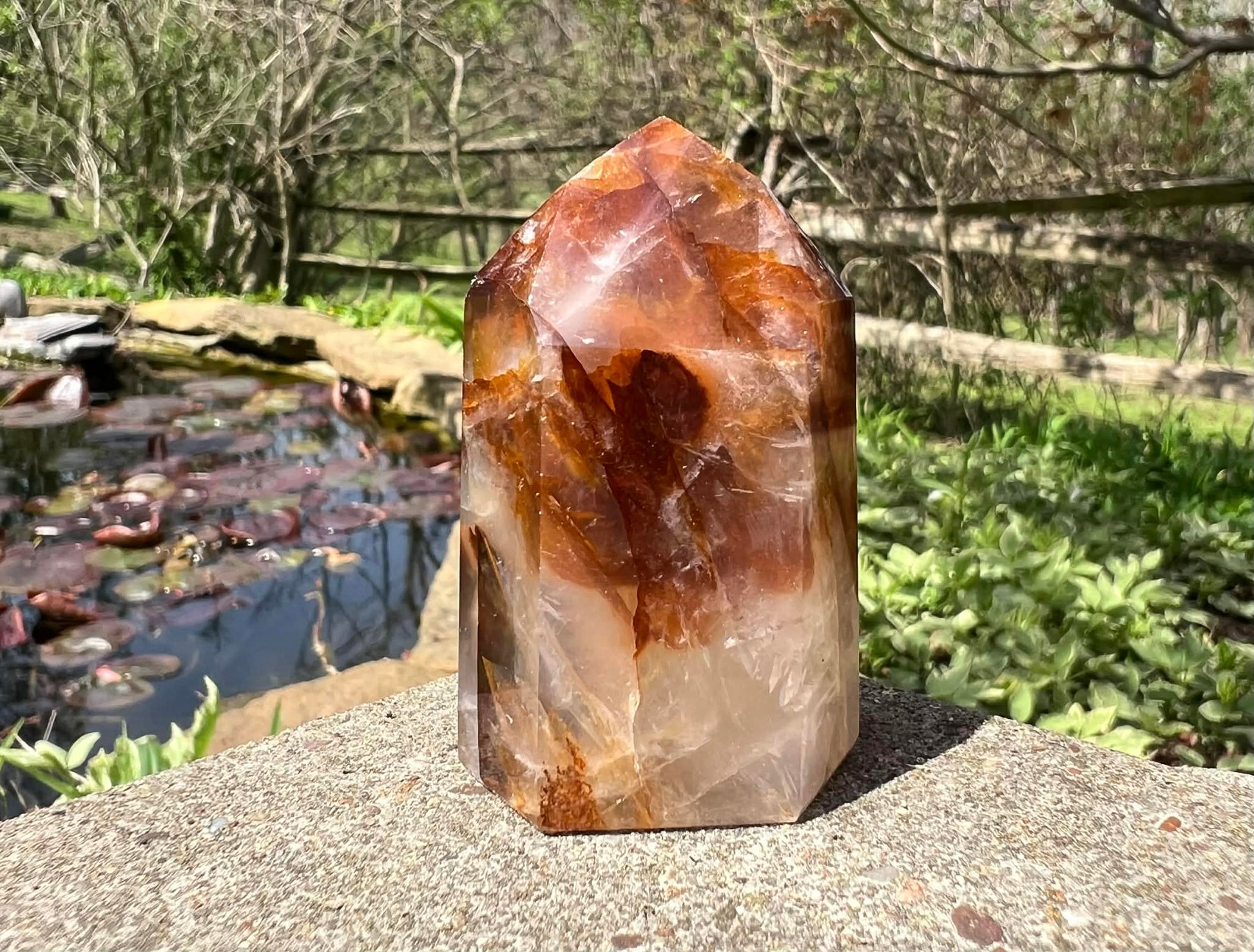 Hematoid Quartz Tower - Gem Realm 