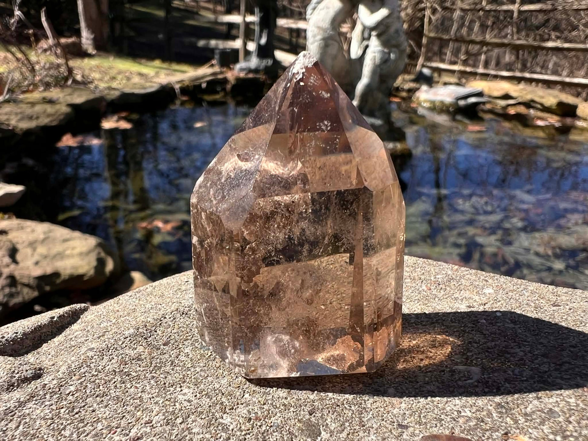Smoky Garden Quartz Tower - Gem Realm 