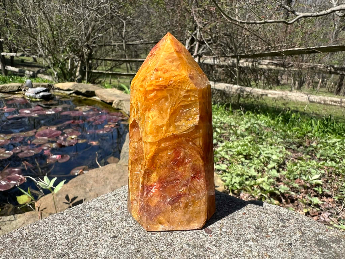 Hematoid Quartz Tower - Gem Realm 