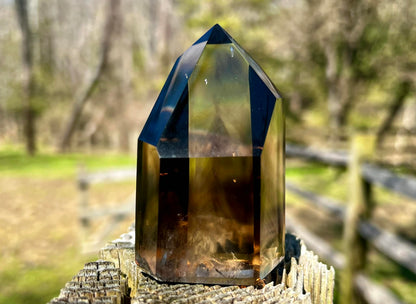 Smoky Citrine Phantom Quartz Tower - Gem Realm 