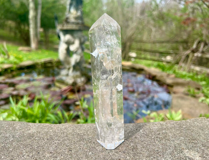 Quartz Crystal Tower ~ with inclusions ~ Large - Gem Realm 