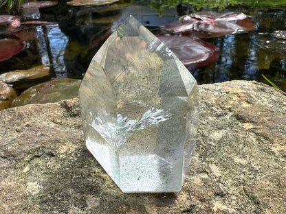 Garden Quartz Tower ~ Green Phantom Quartz - Gem Realm 