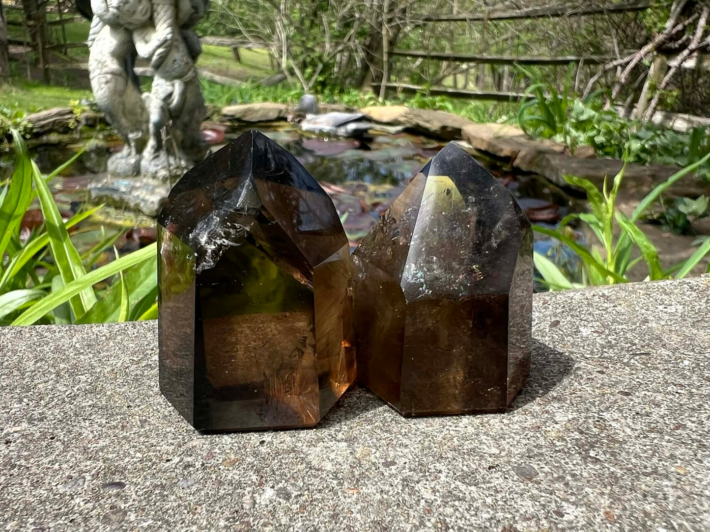 Smoky Quartz Tower Duo - Gem Realm 