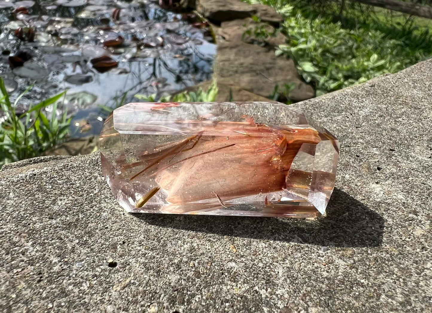 Amphibole Quartz Freeform - Gem Realm 