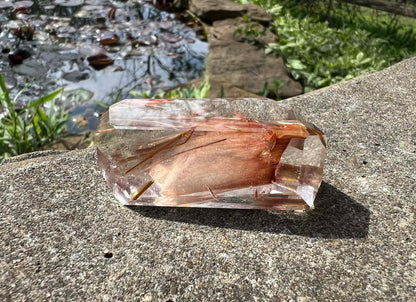 Amphibole Quartz Freeform - Gem Realm 