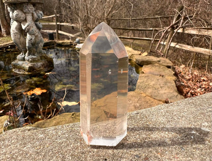 Quartz Crystal Tower ~ with Chlorite - Gem Realm 
