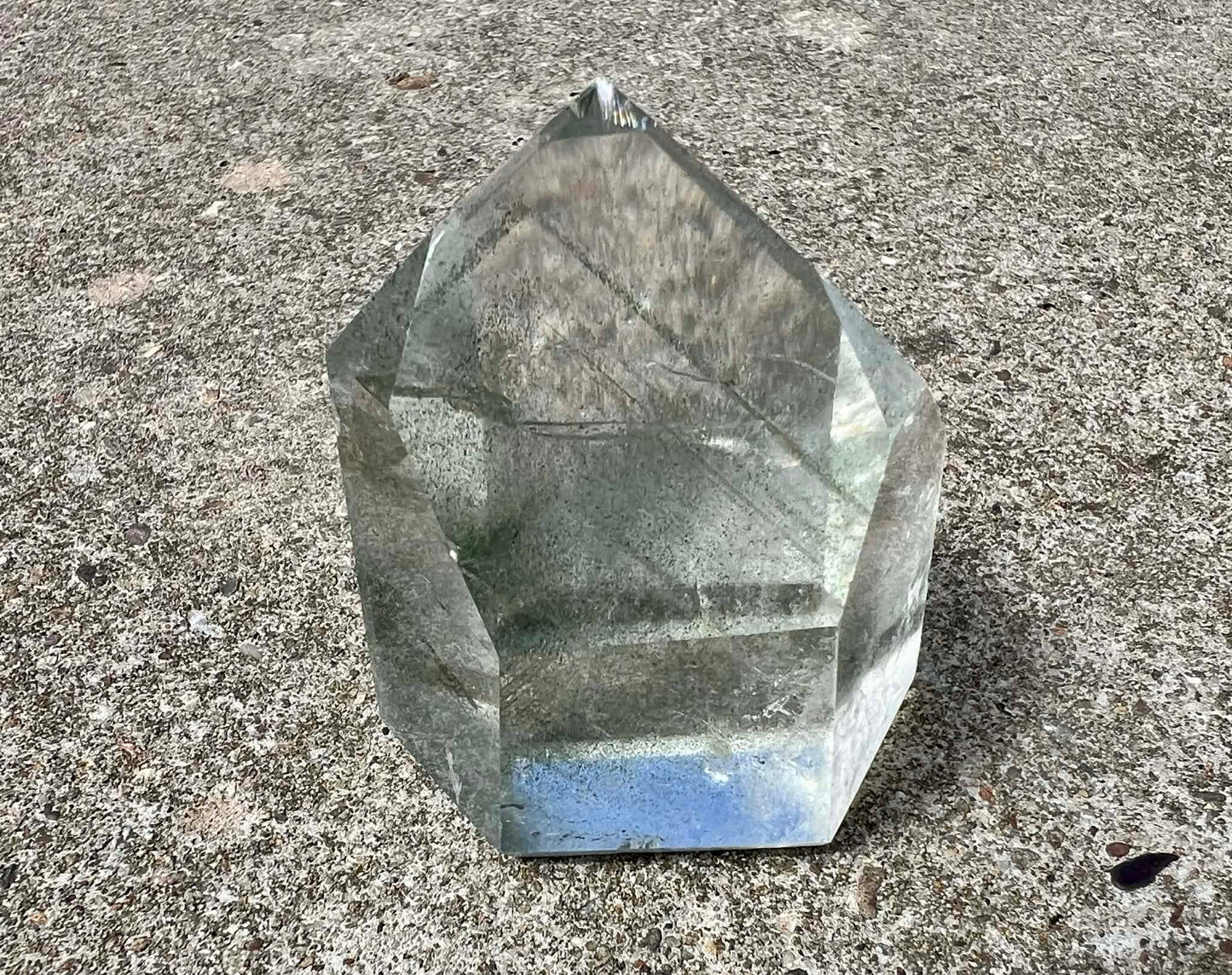 Garden Quartz Tower ~ Green Phantom Quartz - Gem Realm 