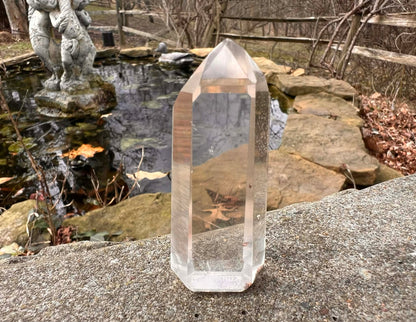 Quartz Crystal Tower ~ with Chlorite - Gem Realm 