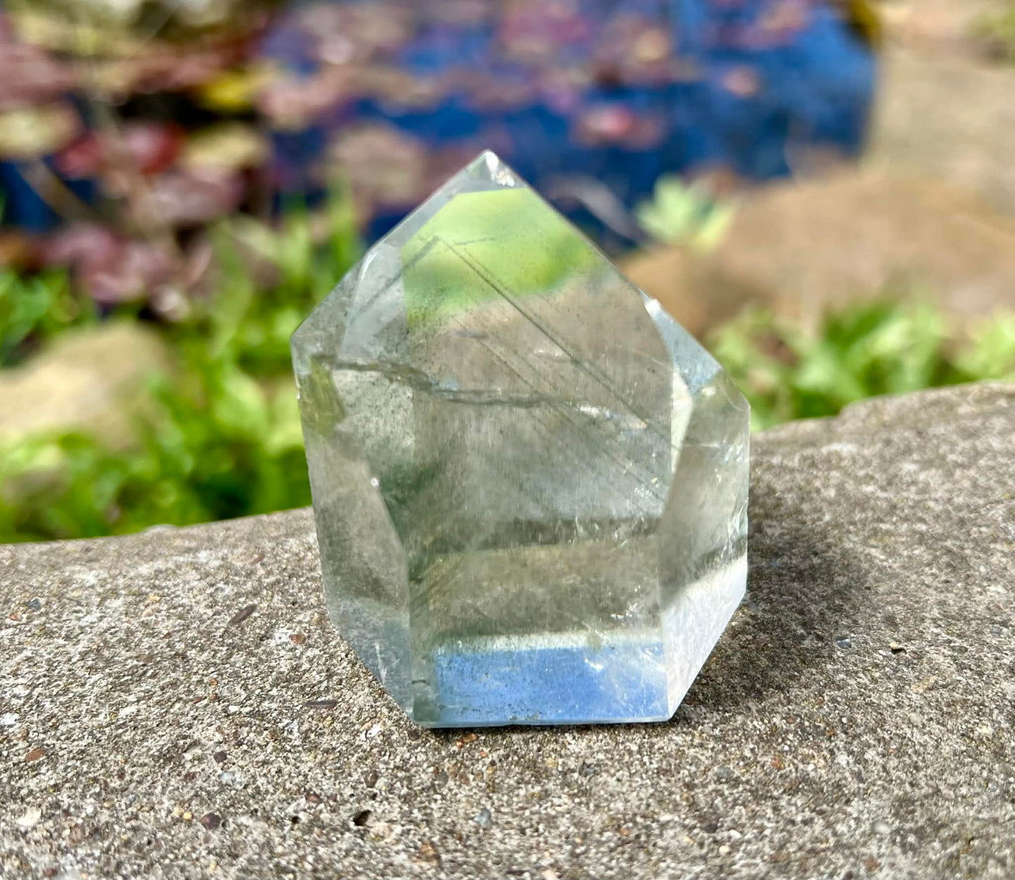 Garden Quartz Tower ~ Green Phantom Quartz - Gem Realm 