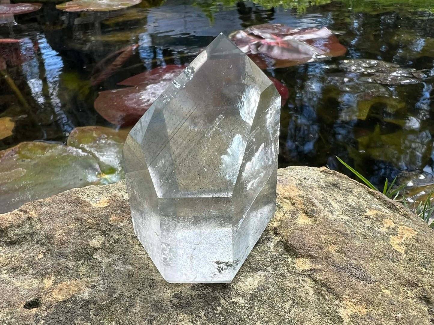 Garden Quartz Tower ~ Green Phantom Quartz - Gem Realm 