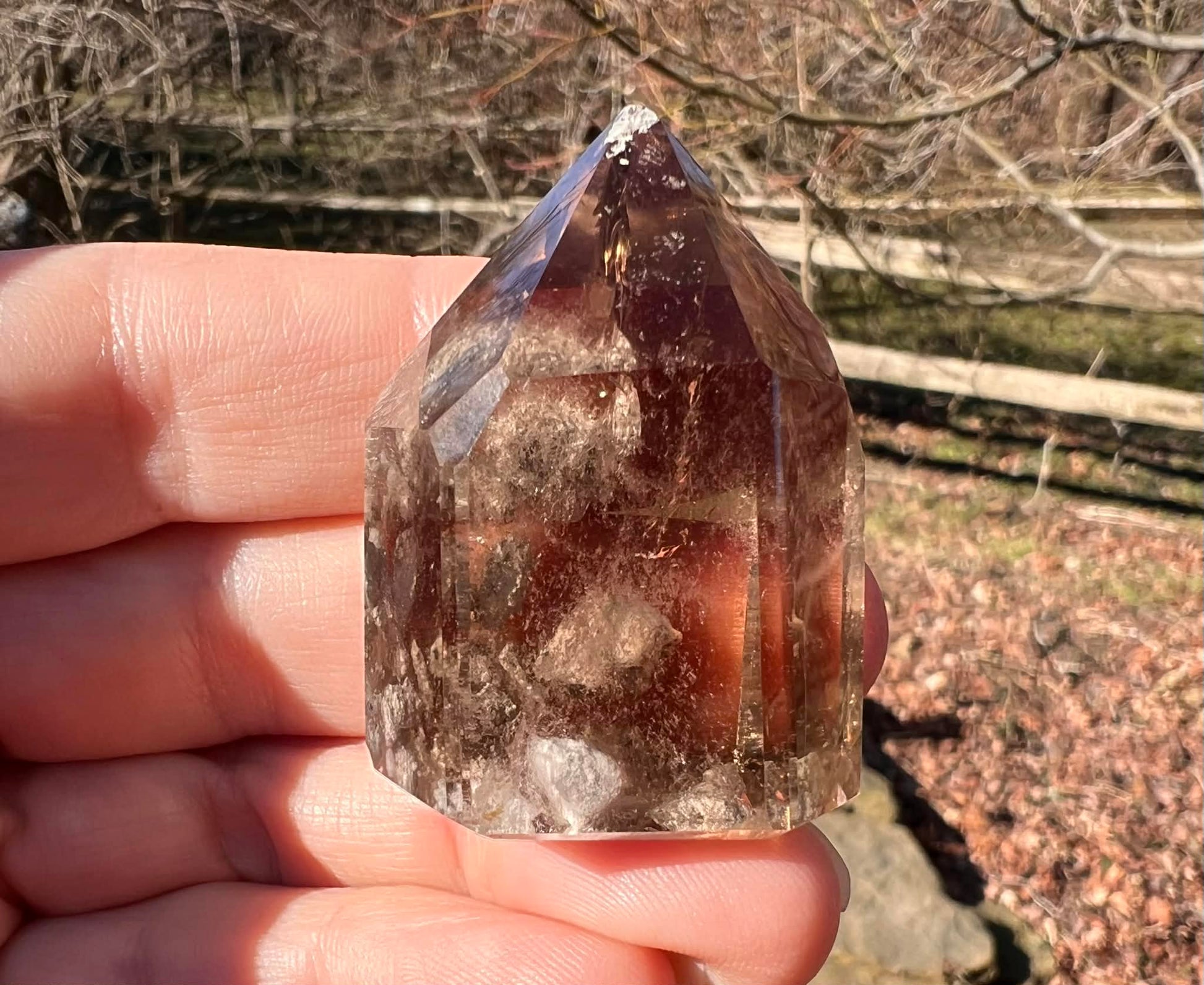 Smoky Garden Quartz Tower - Gem Realm 