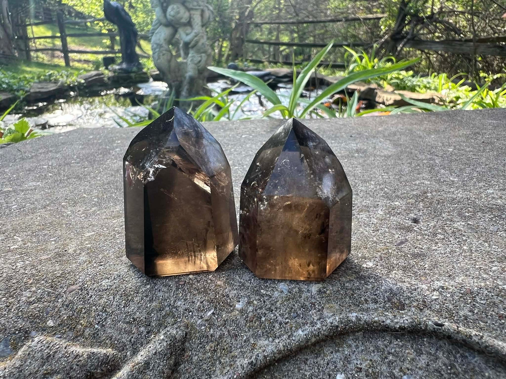 Smoky Quartz Tower Duo - Gem Realm 