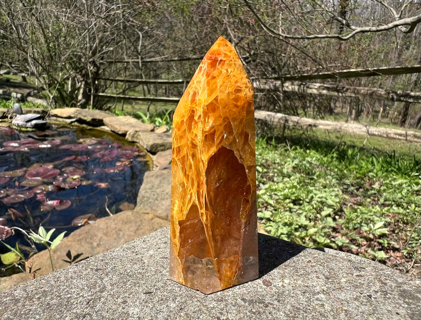Hematoid Quartz Tower - Gem Realm 