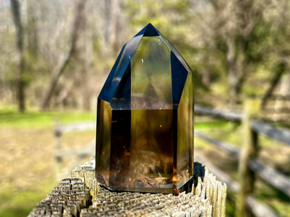 Smoky Citrine Phantom Quartz Tower - Gem Realm 