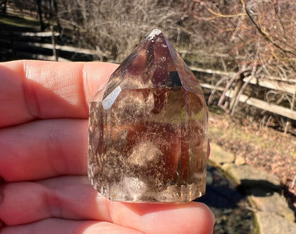 Smoky Garden Quartz Tower - Gem Realm 
