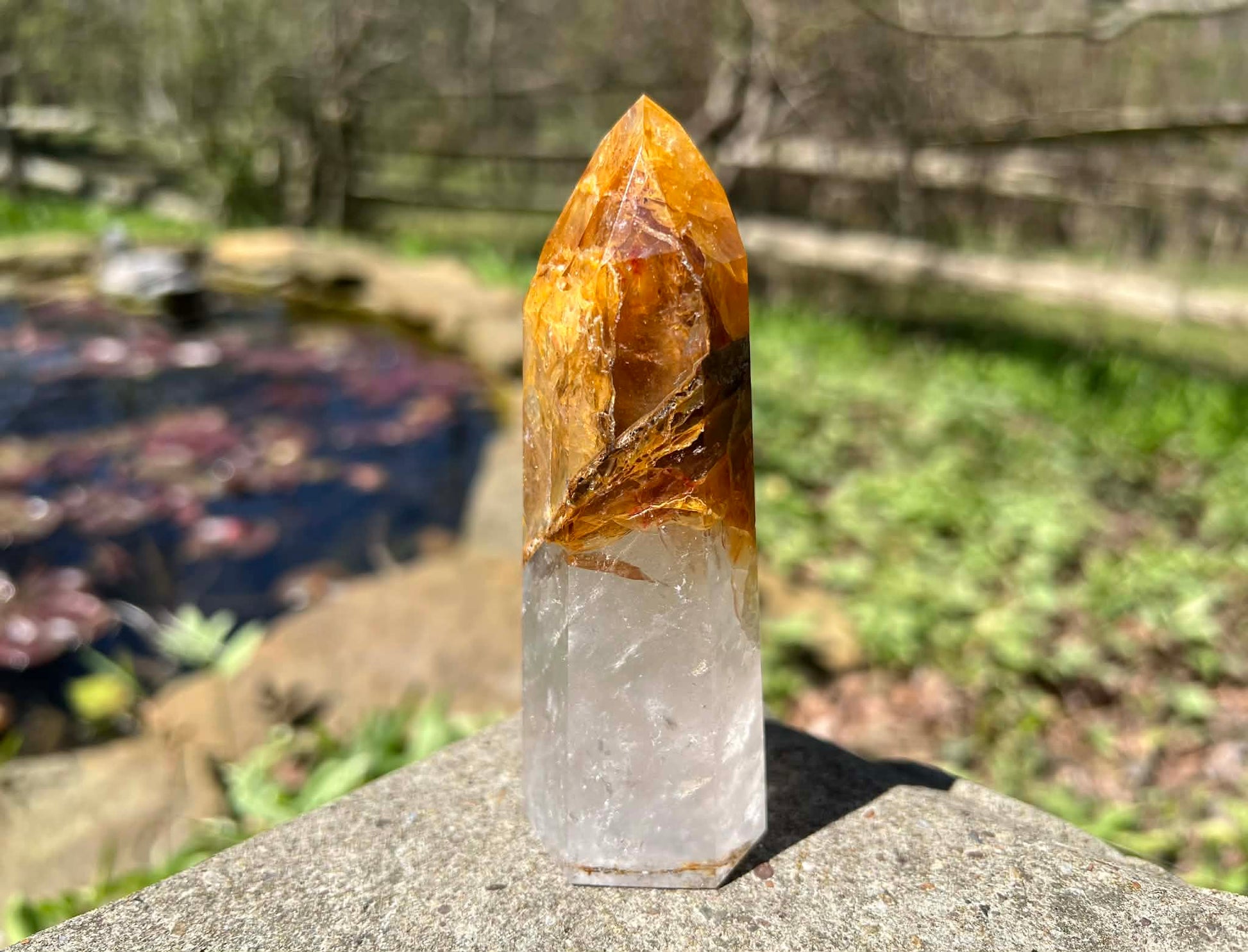 Hematoid Quartz Tower ~ Large - Gem Realm 