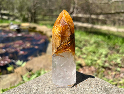 Hematoid Quartz Tower ~ Large - Gem Realm 