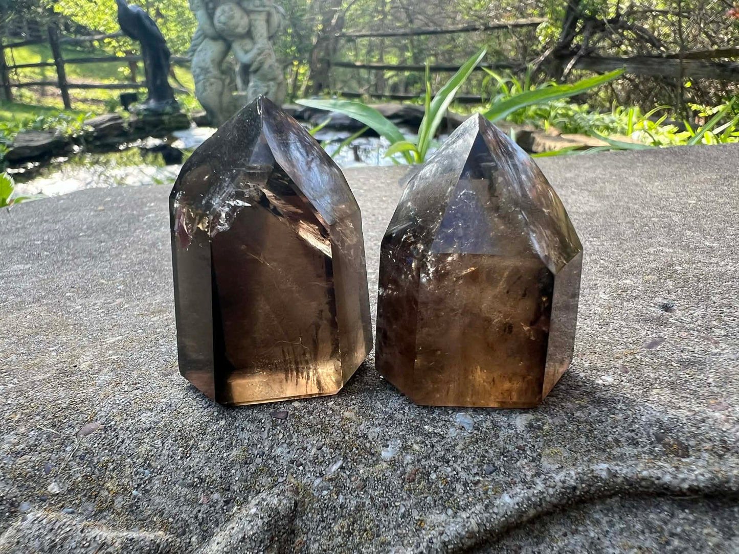 Smoky Quartz Tower Duo - Gem Realm 