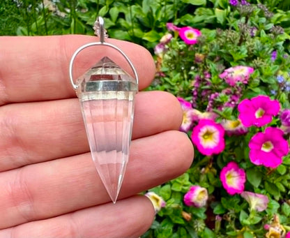Quartz Crystal Vogel Pendant