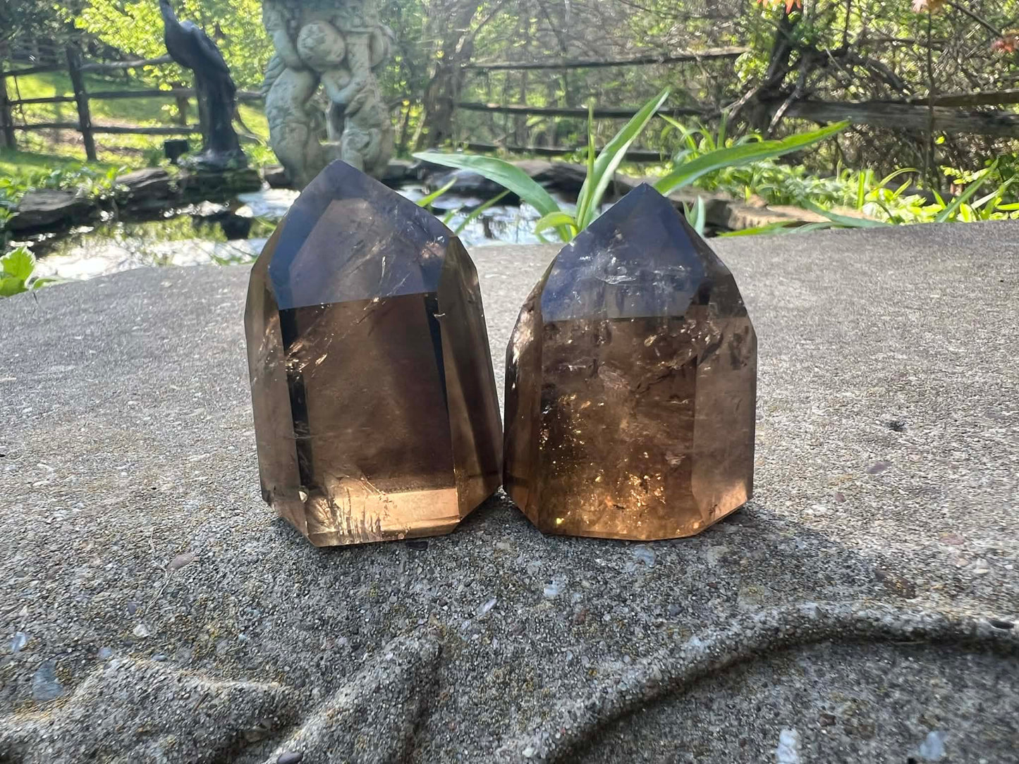 Smoky Quartz Tower Duo - Gem Realm 