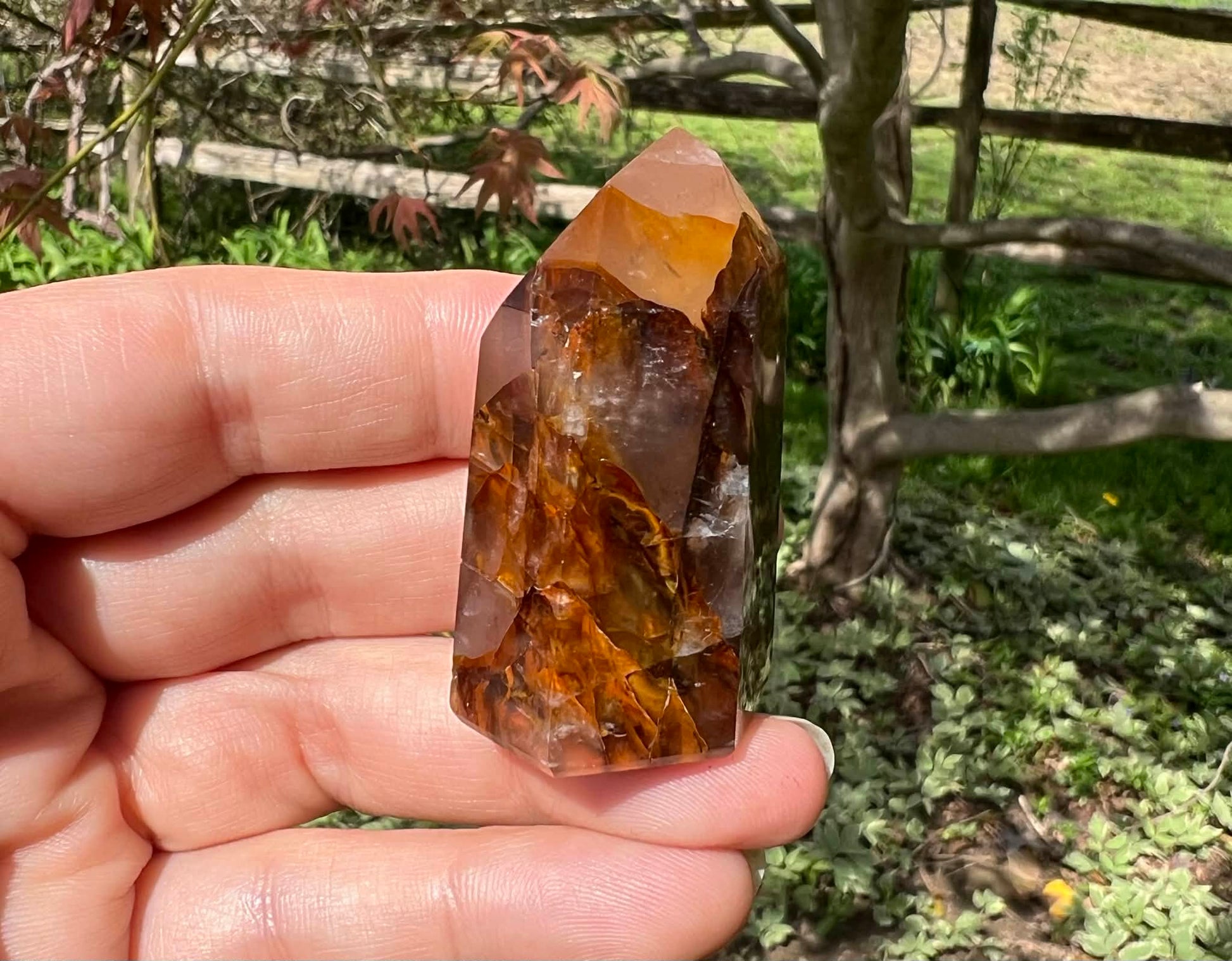 Hematoid Quartz Tower - Gem Realm 