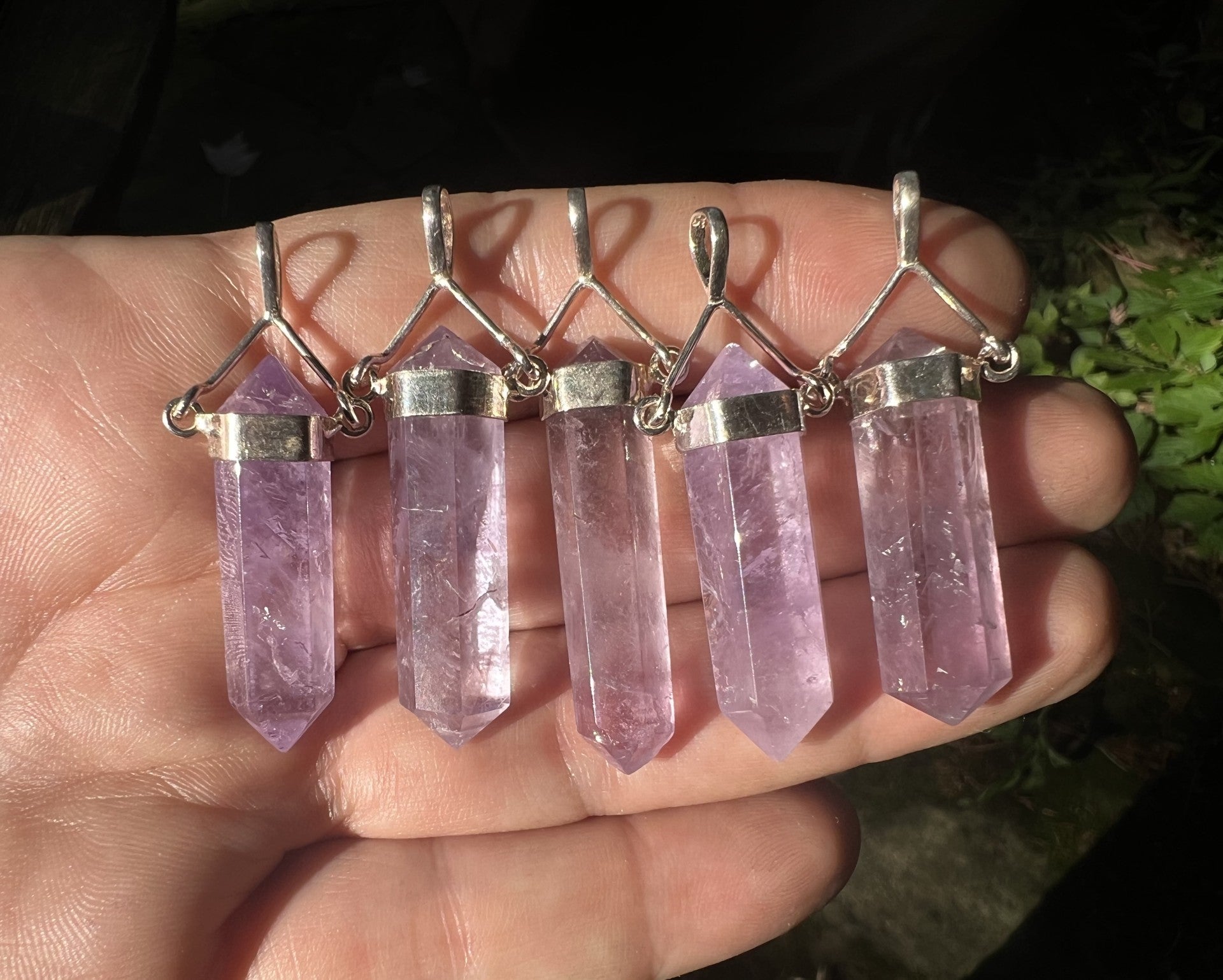 Amethyst Crystal Pendant - Gem Realm 