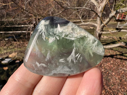 Rainbow Fluorite Palm Stone