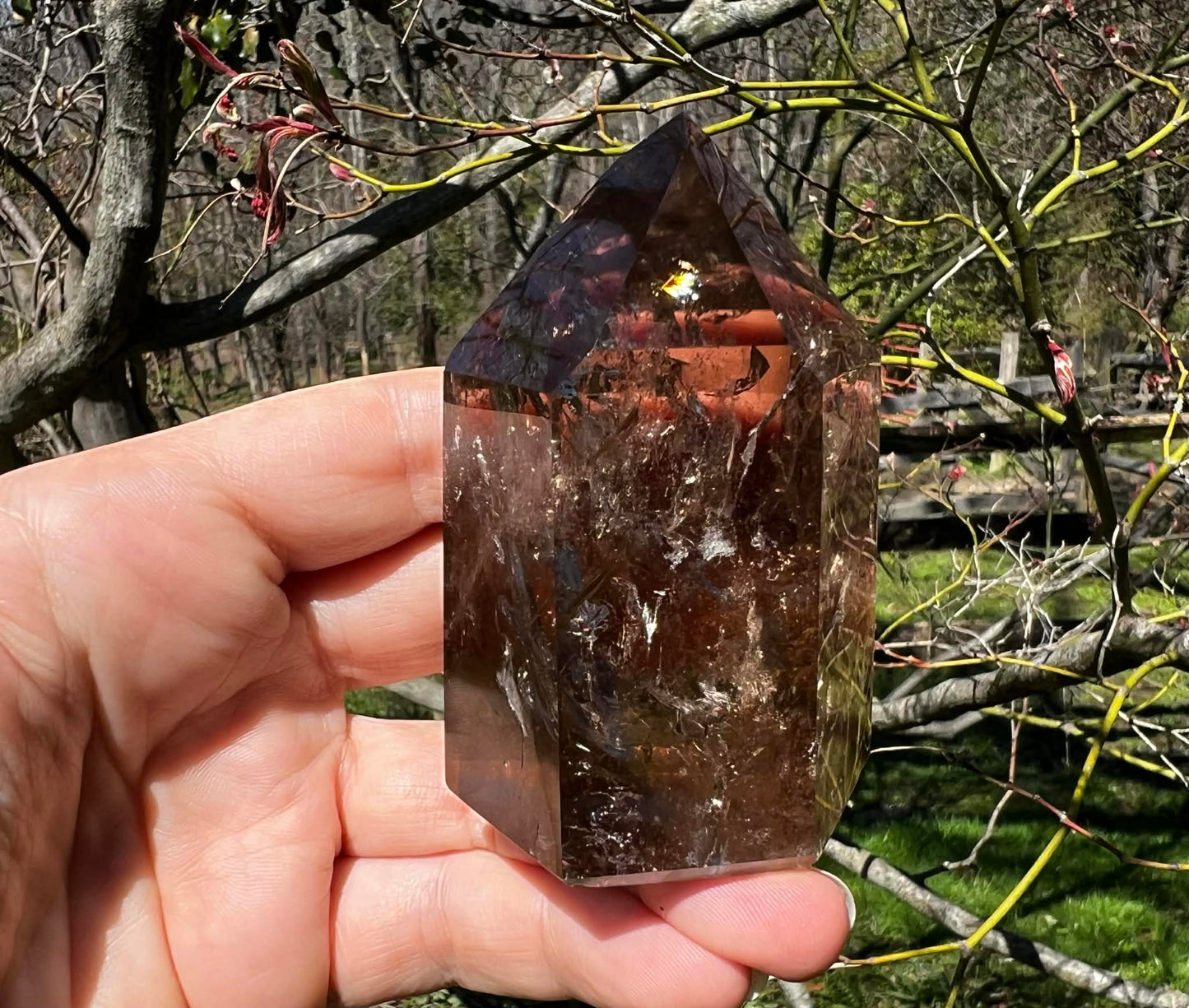 Smoky Quartz Tower ~ Brazil - Gem Realm 