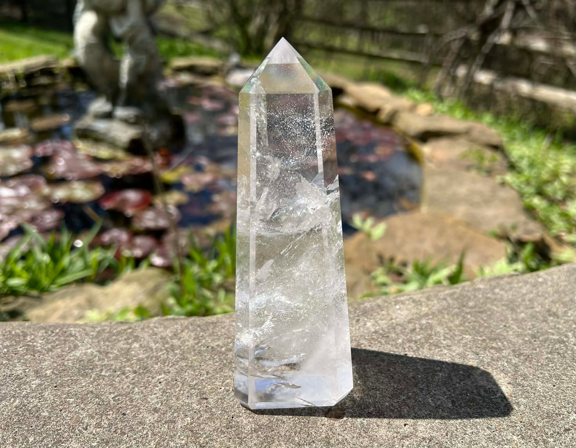 Quartz Crystal Tower ~ Large Obelisk - Gem Realm 