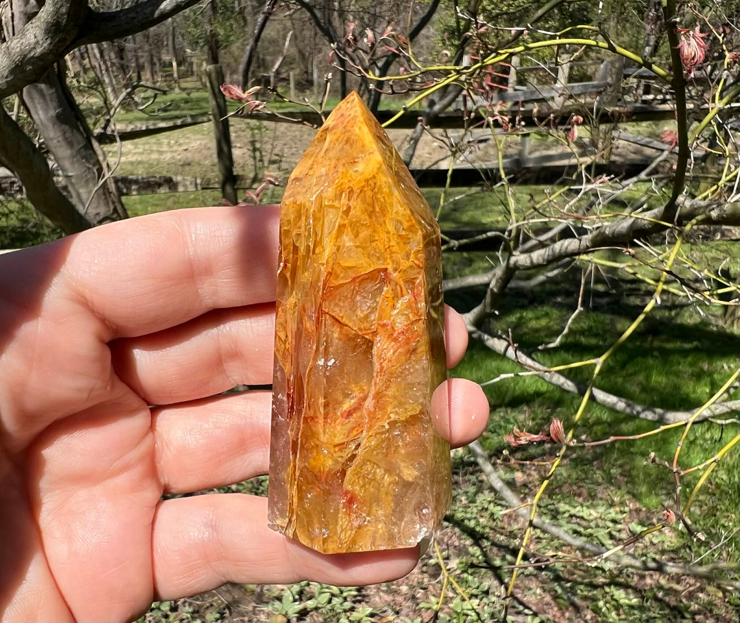 Hematoid Quartz Tower - Gem Realm 