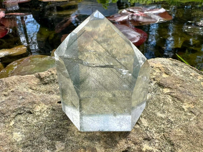 Garden Quartz Tower ~ Green Phantom Quartz - Gem Realm 