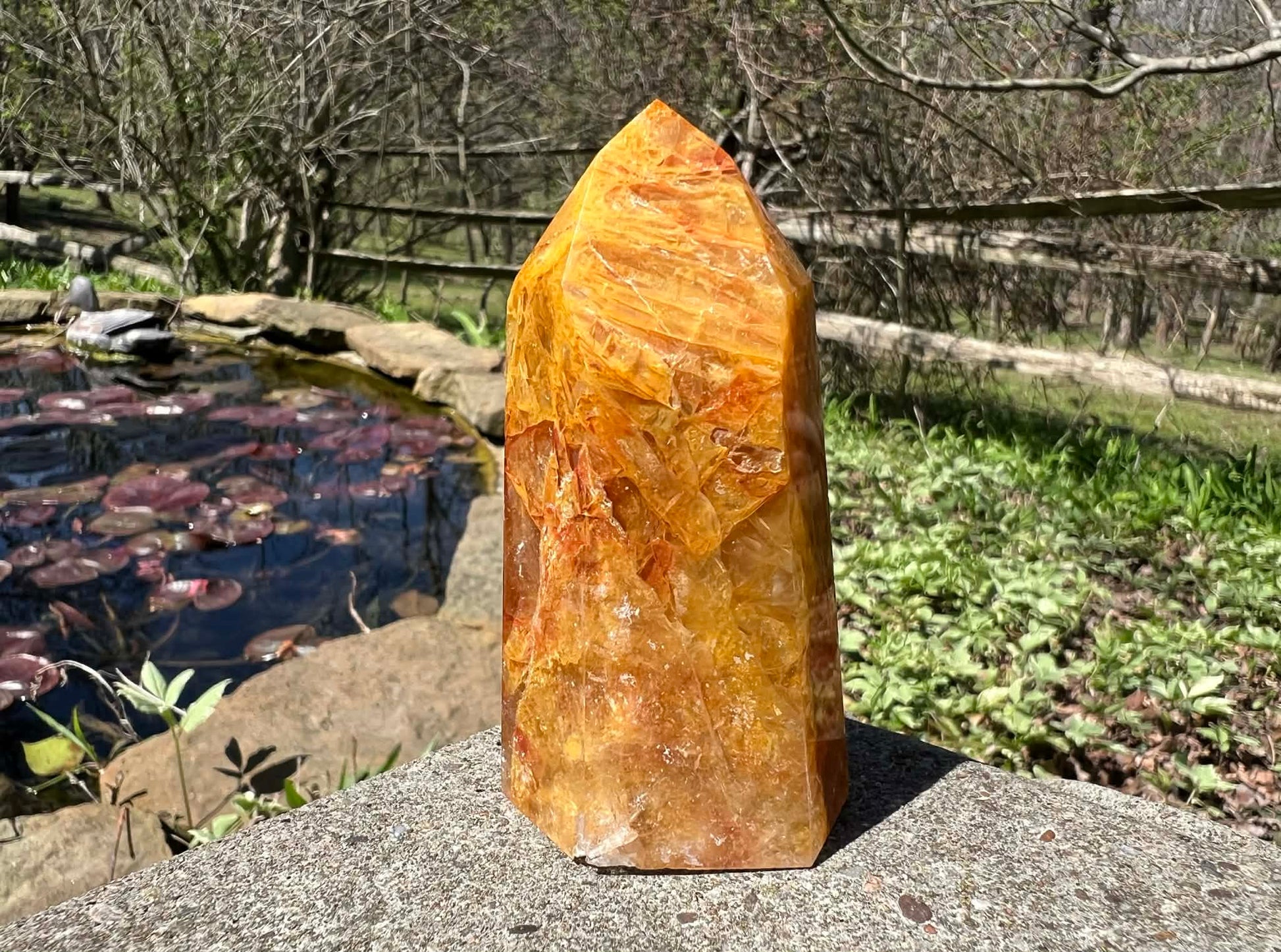 Hematoid Quartz Tower - Gem Realm 