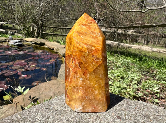 Hematoid Quartz Tower - Gem Realm 