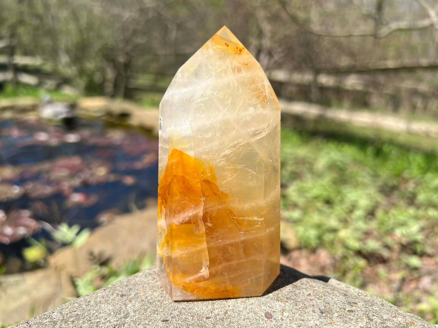 Hematoid Quartz Tower - Gem Realm 