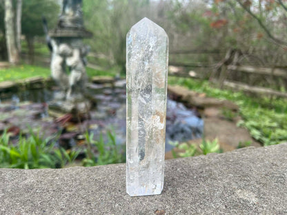 Quartz Crystal Tower ~ with inclusions ~ Large - Gem Realm 