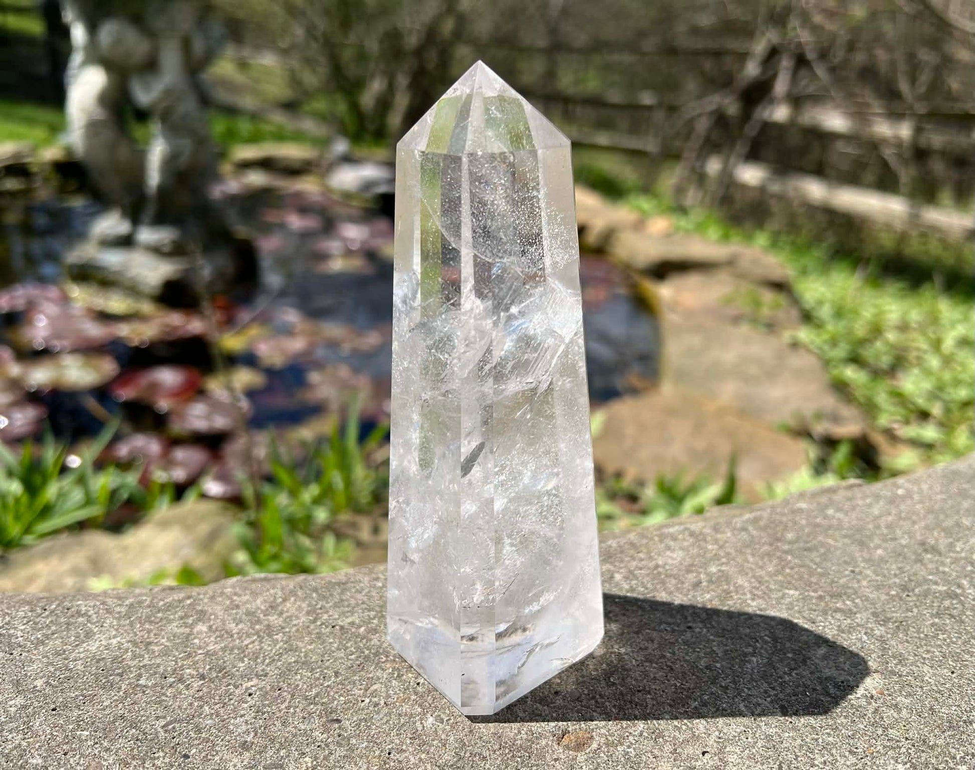 Quartz Crystal Tower ~ Large Obelisk - Gem Realm 